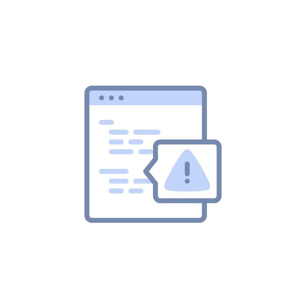 Alert Debugging Error Icon vector