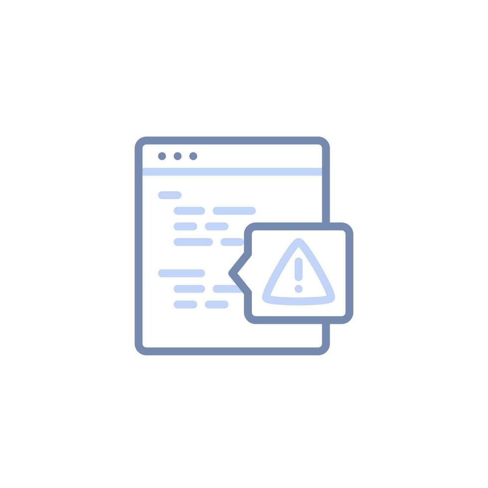 Alert Debugging Error Icon vector