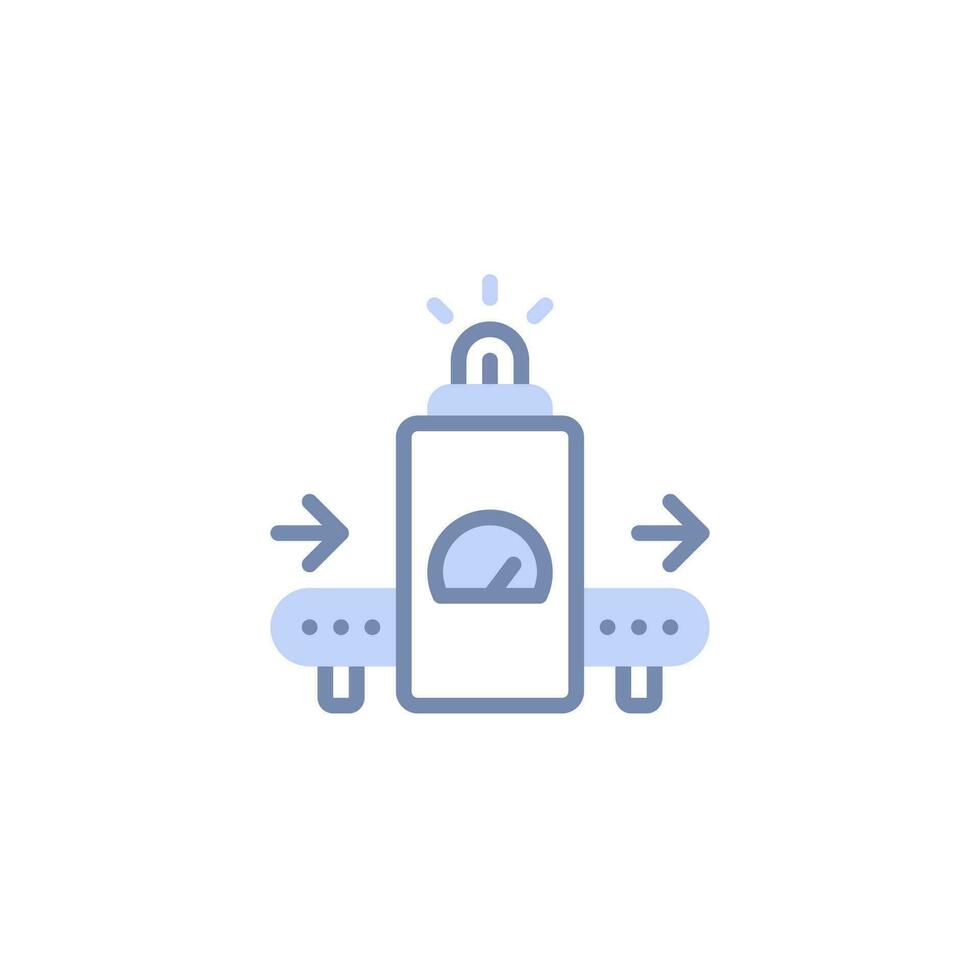 Assembly Line Conveyer Automation Icon vector