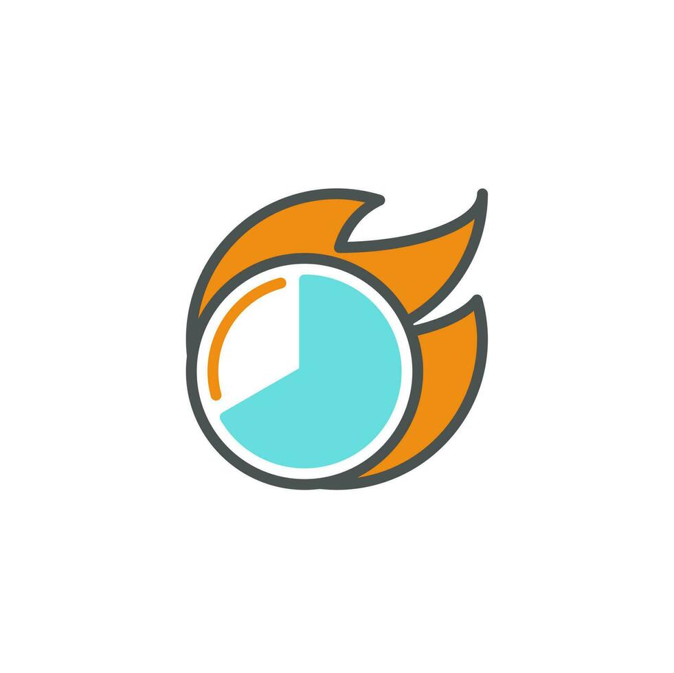 Clock Deadline Time Icon vector