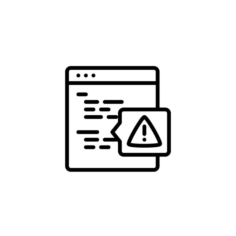 Alert Debugging Error Icon vector