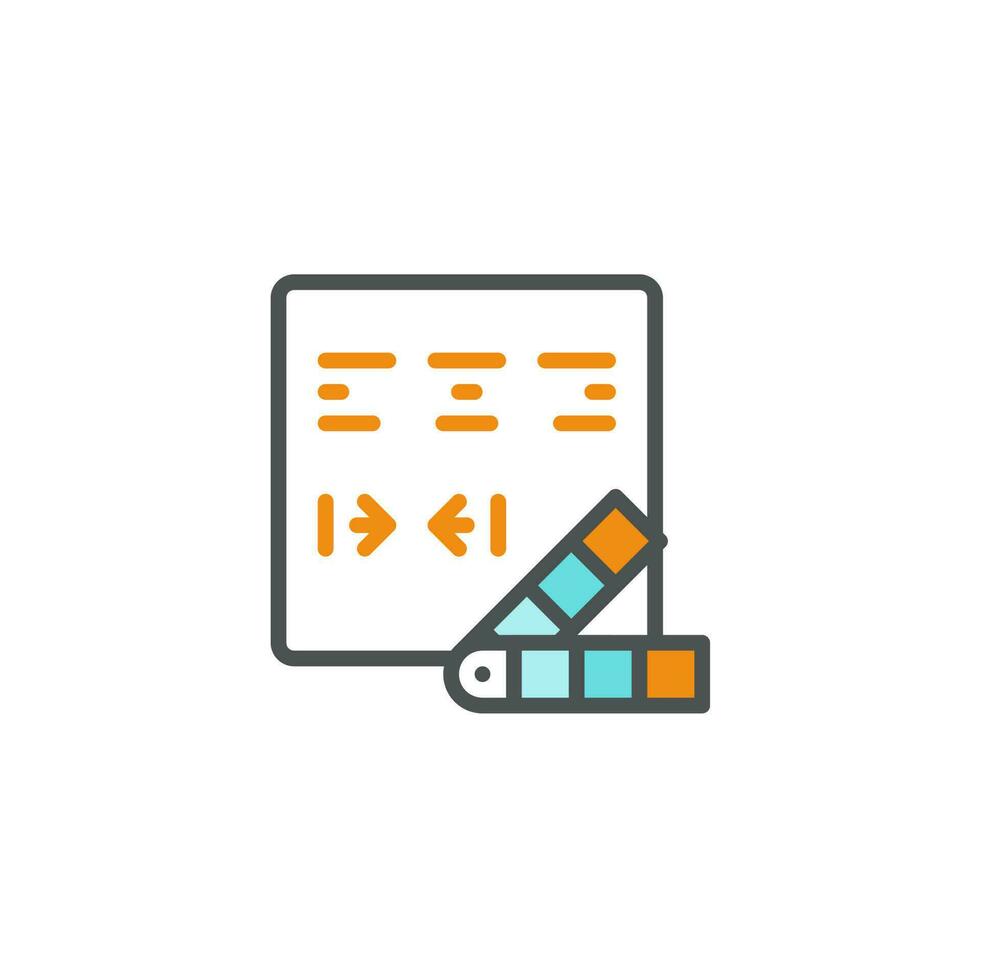 Customise Design Layout Icon vector