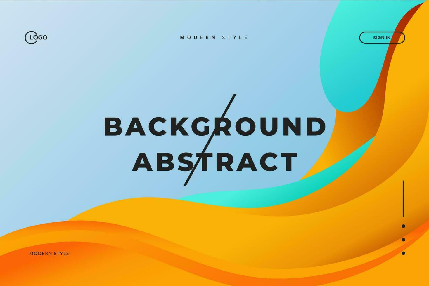 Abstract Background Wave Minimalistic and colorful vector, perfect for any landing page, website, or app vector