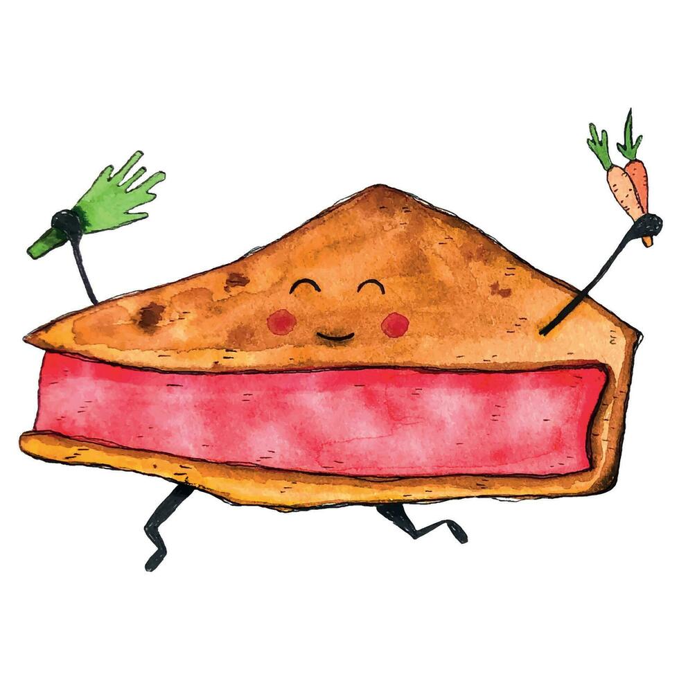 pie character slice of cake3 vector