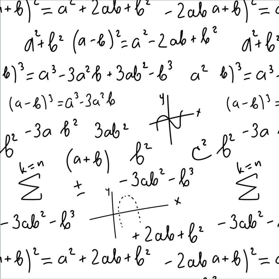 modelo de números y matemáticas fórmulas vector