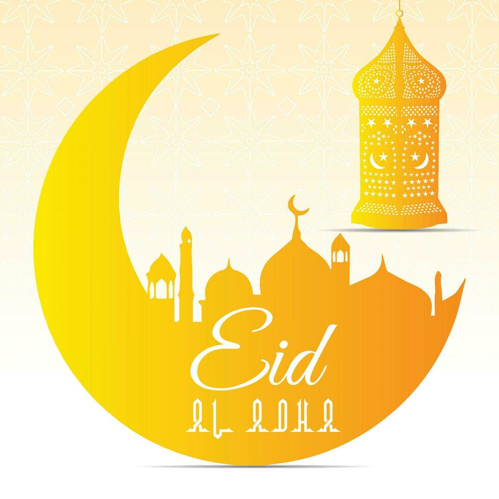 eid Alabama adha Mubarak islámico elegante creativo vector diseño,