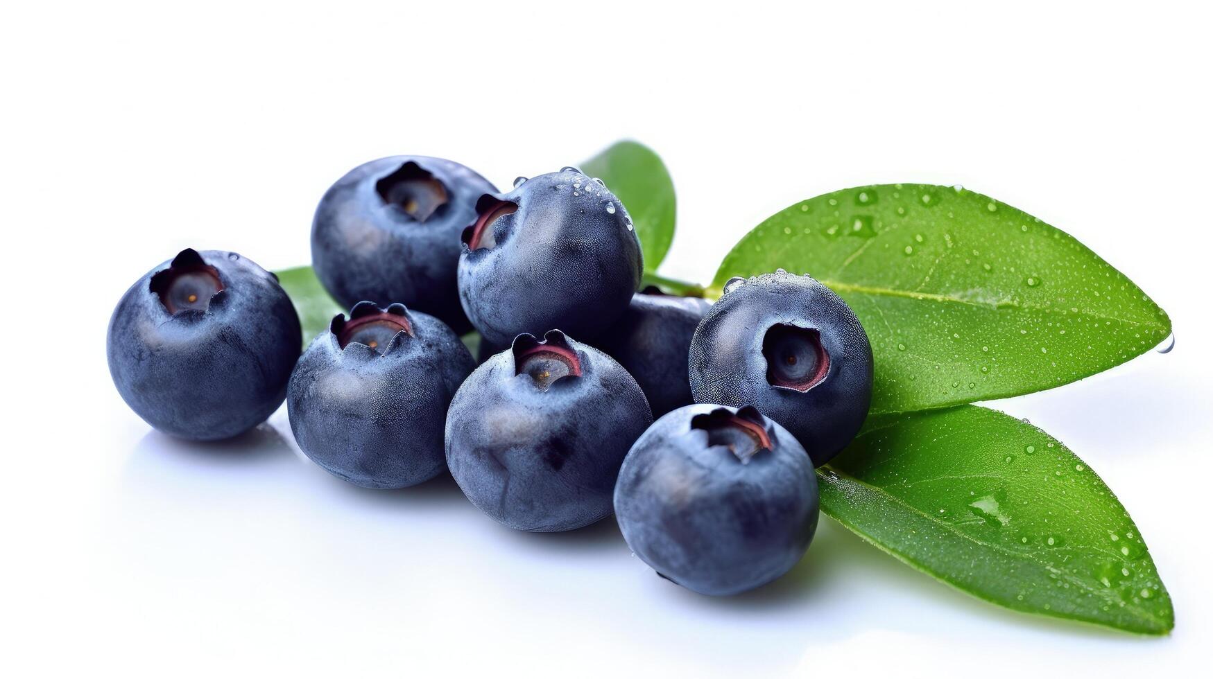 Fresh blueberry isolated. Illustration photo