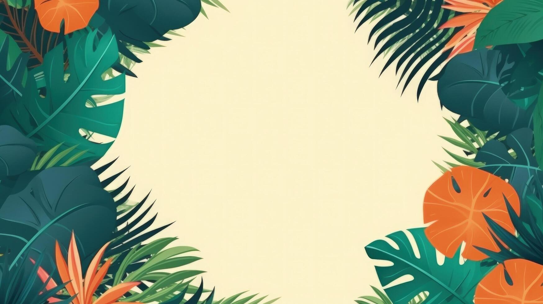 Magic tropical background. Illustration photo