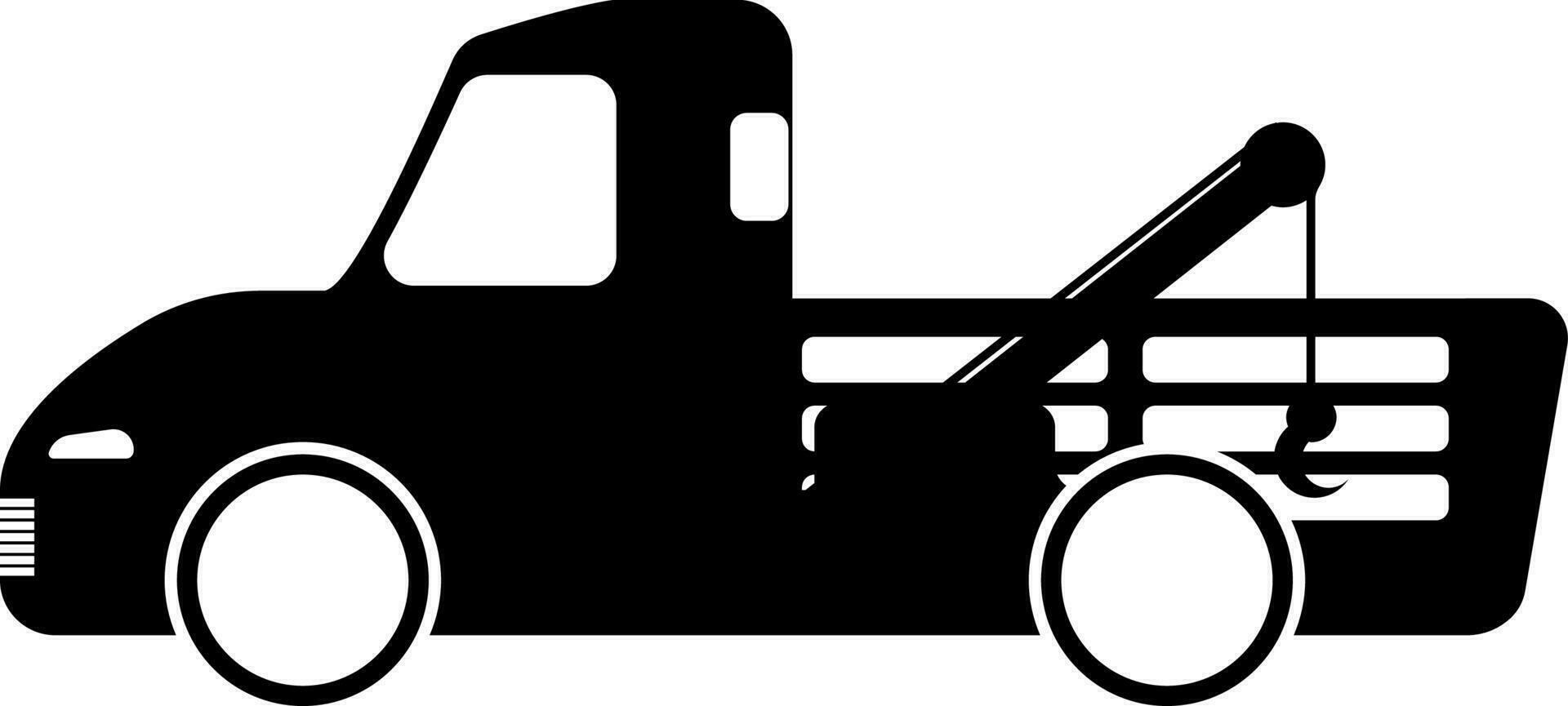 wrecker machine icon vector illustration