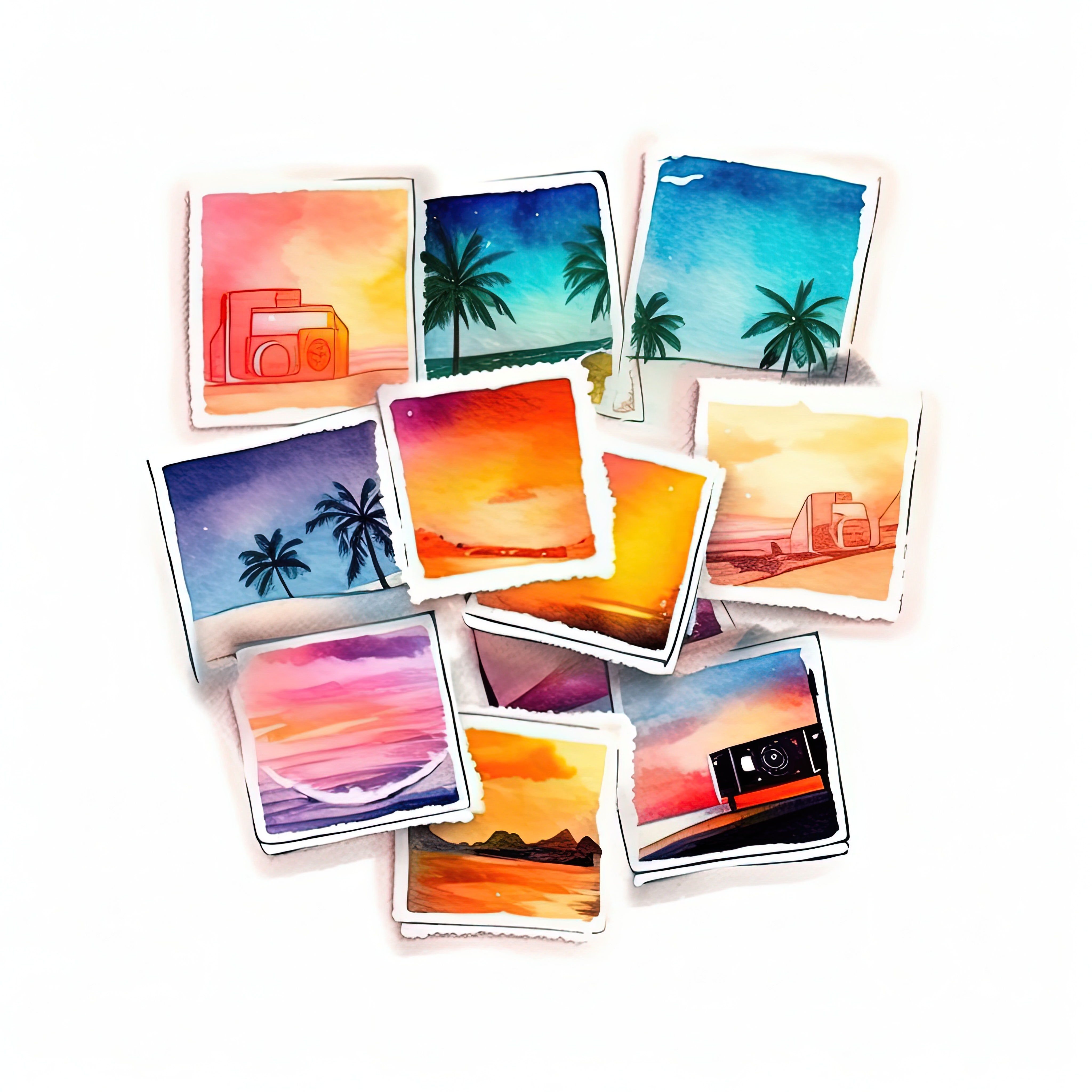 Beach Sticker Stock Photos, Images and Backgrounds for Free Download