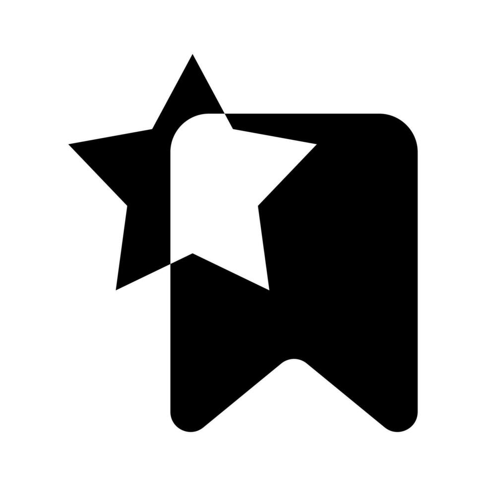 favorito estrella marcador negro icono botón vector
