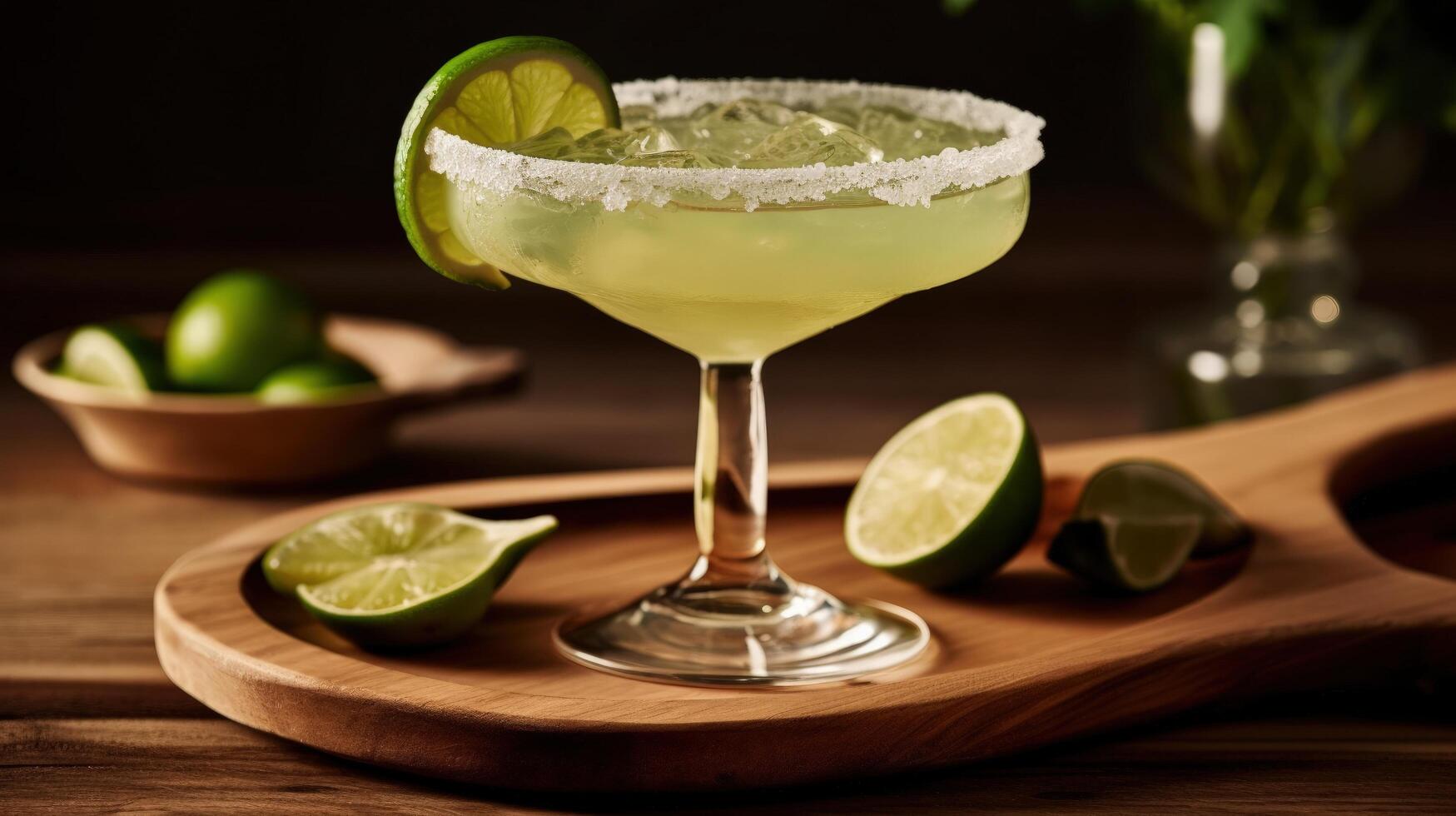 Delicious margarita cocktail Illustration photo