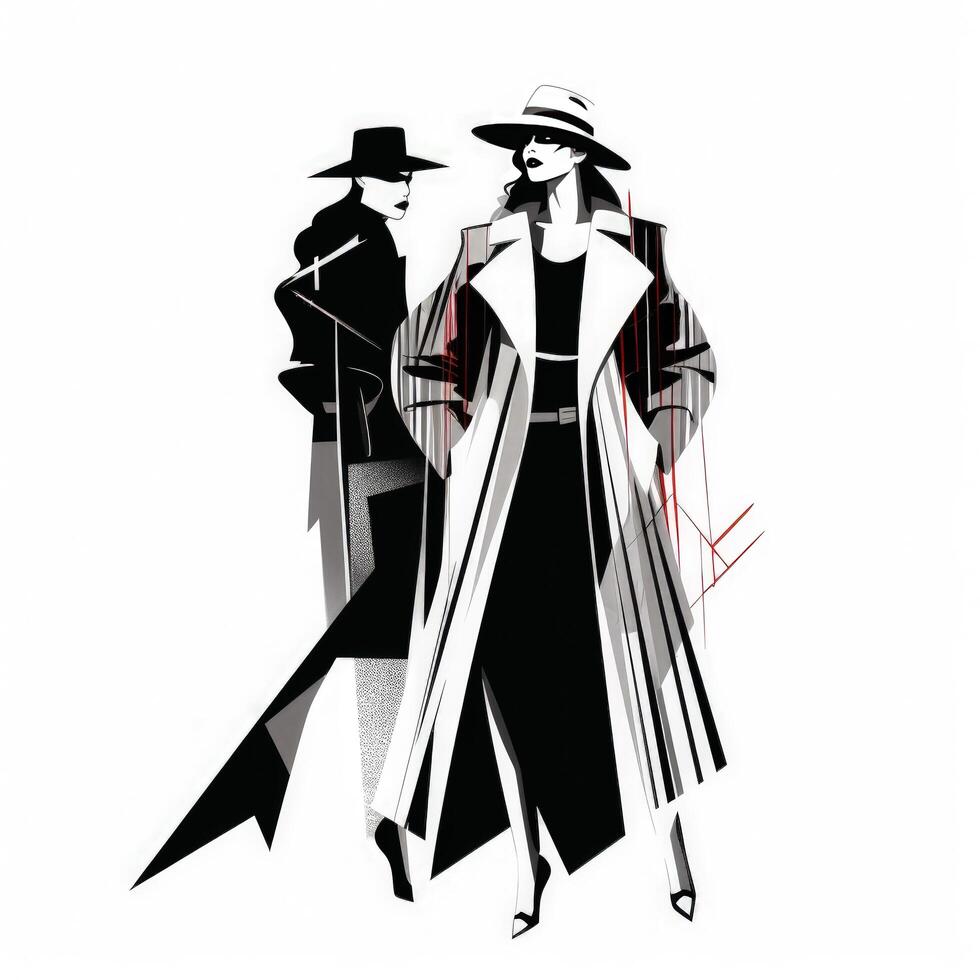 Abstract fashion illustration. Illustration photo