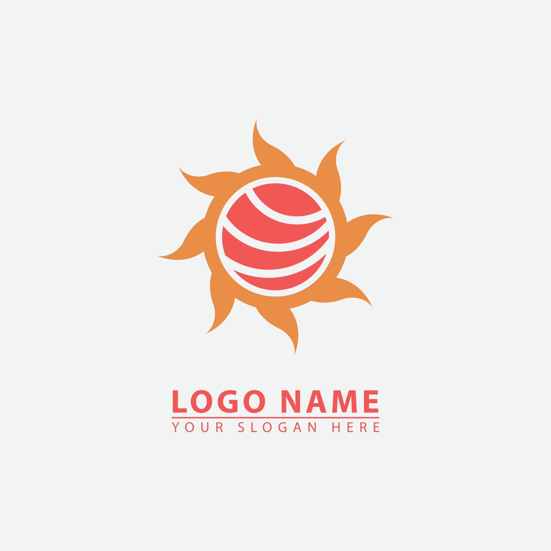 elegant sushi sun logo icon. 23902338 Vector Art at Vecteezy