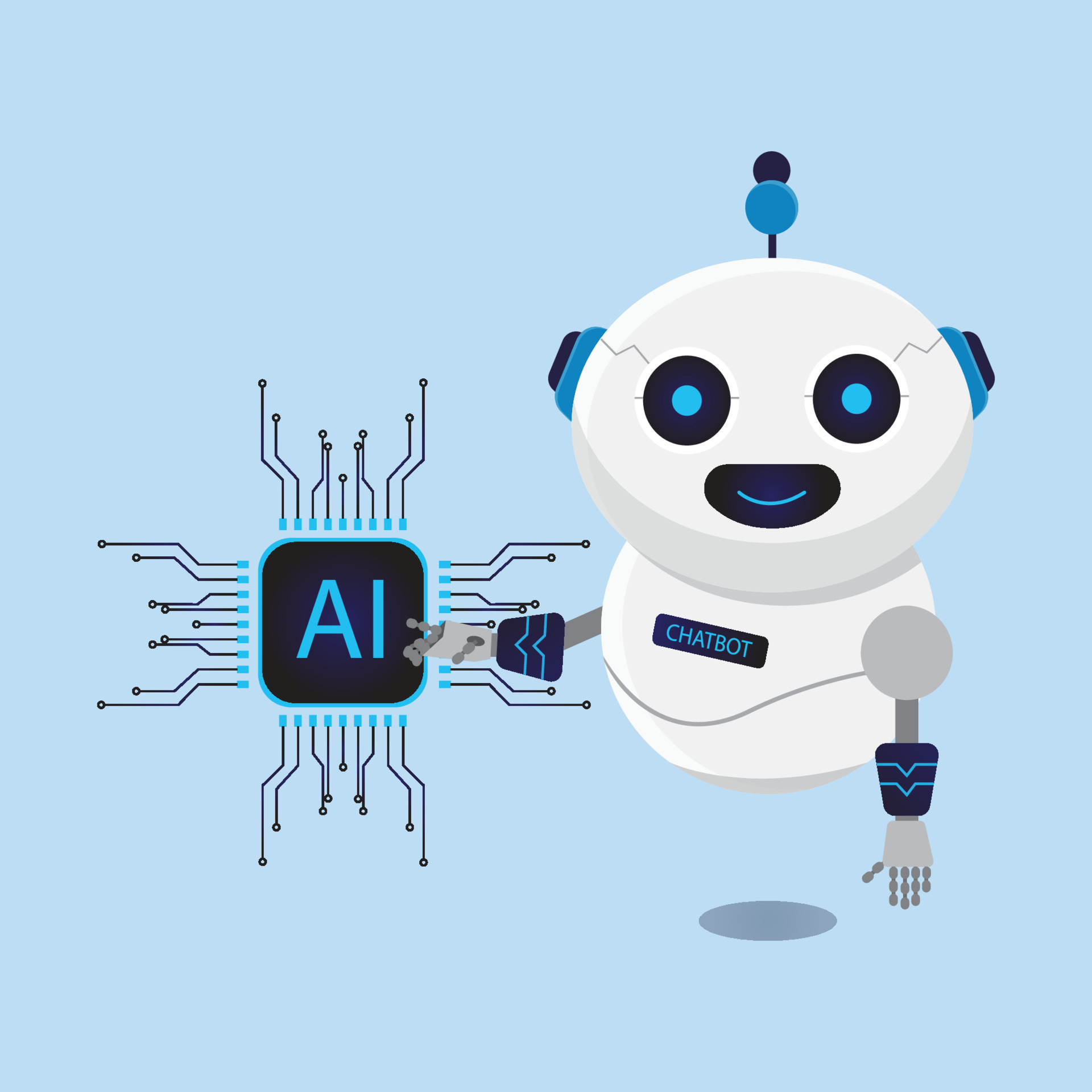 vector robot with AI logo inscription 23902419 Vector Art at Vecteezy