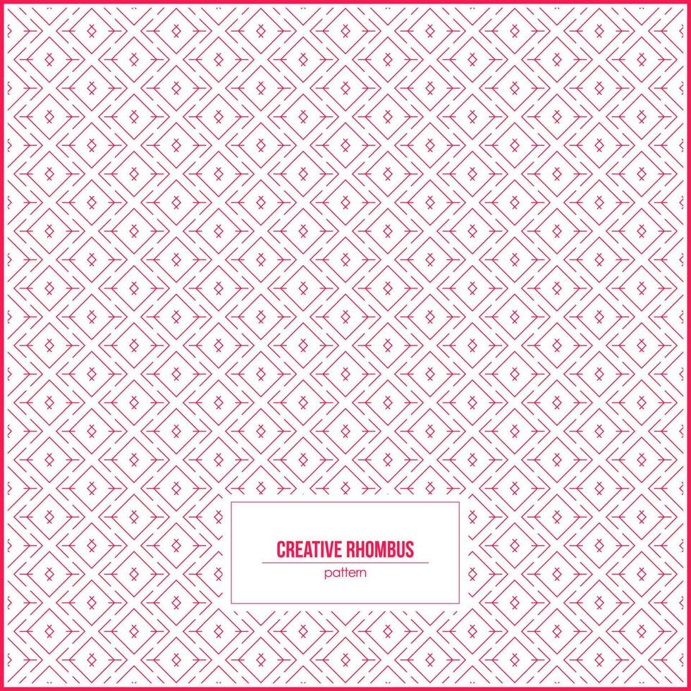 simple and creative pattern of rhombus shape vector