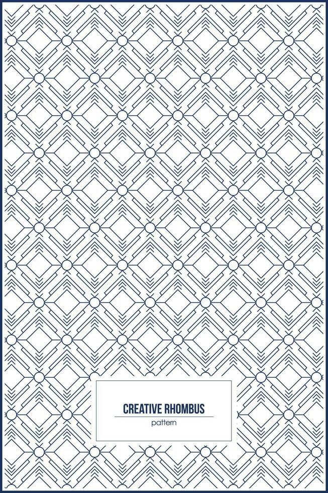 creative rhombus shape pattern for creative background vector