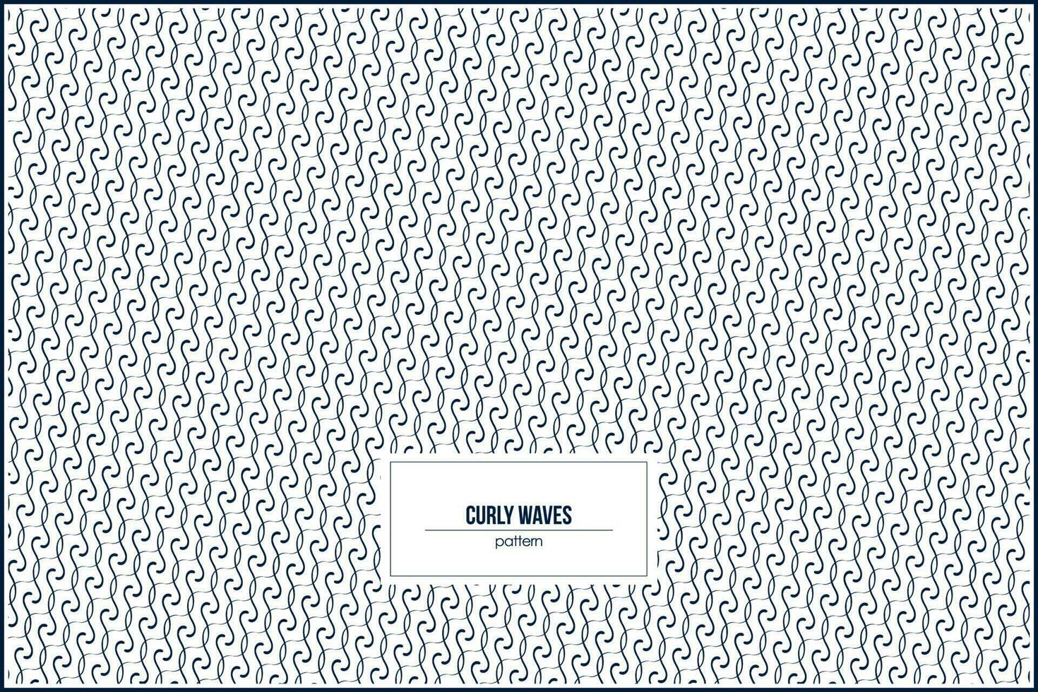 diagonal curly waves pattern for cover book background vector
