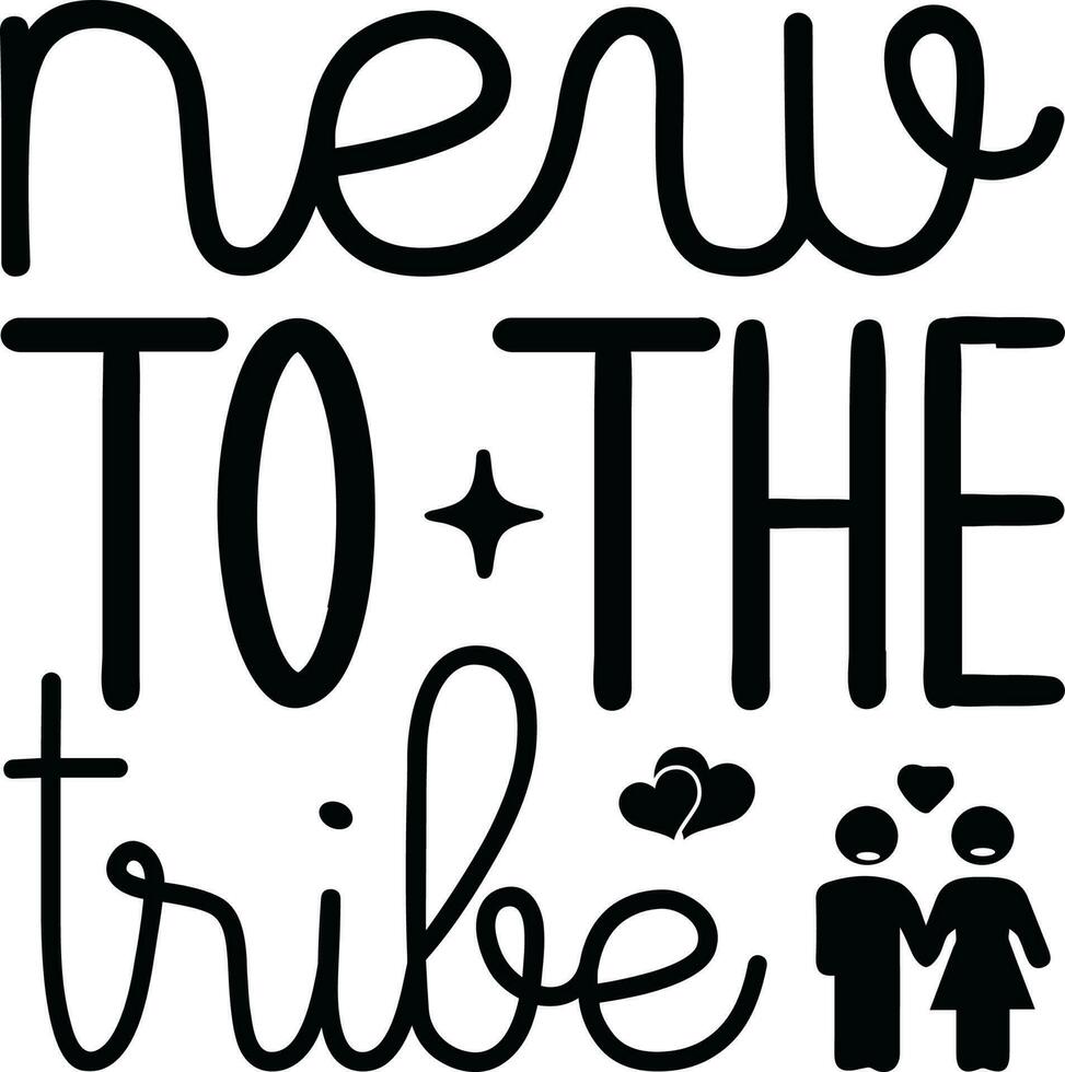 new to the tribe vector