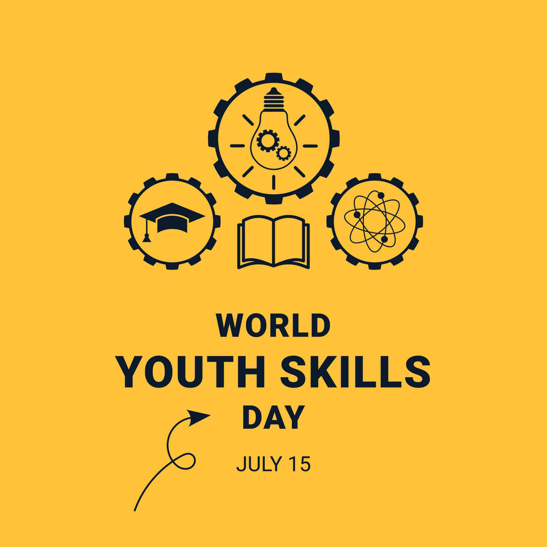 world youth skills day illustration 23903015 Vector Art at Vecteezy