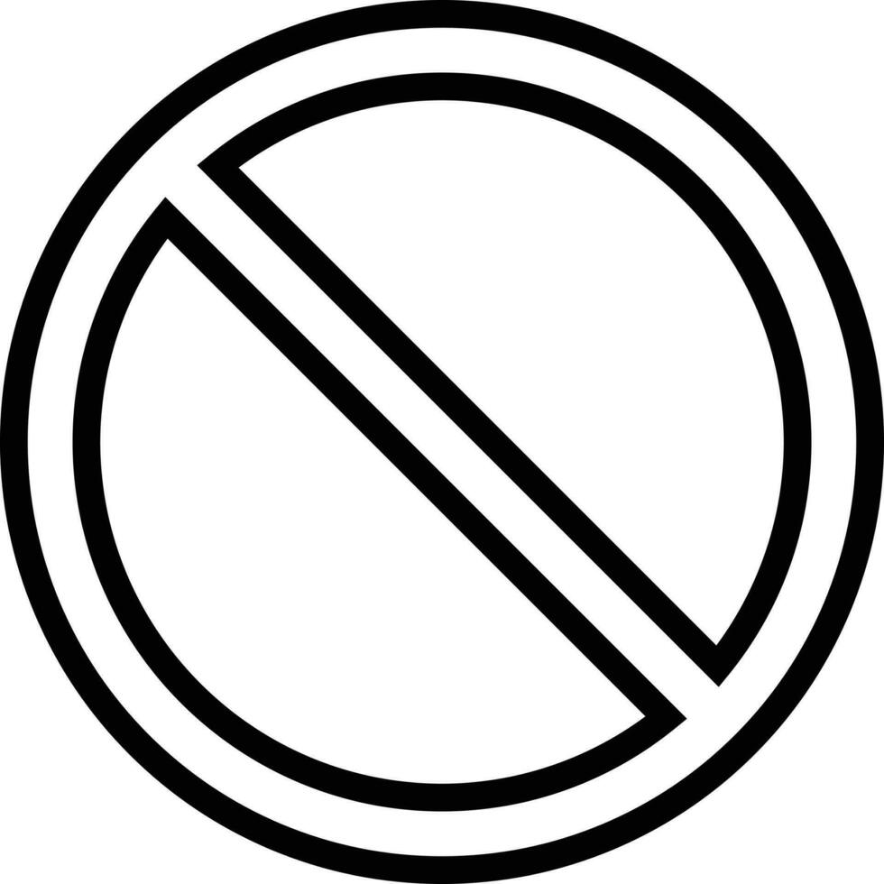 prohibition circle icon . ban circle icon . restricted icon . vector illustration