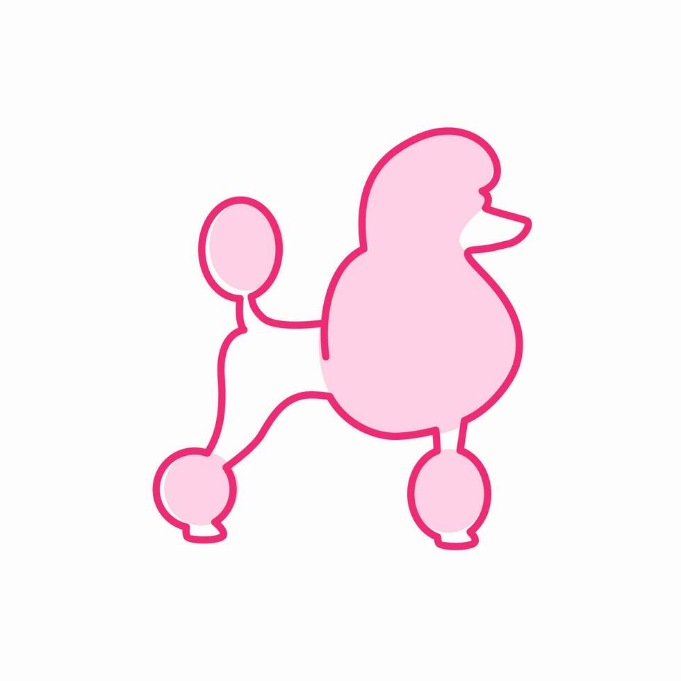 Poodles vector illustration