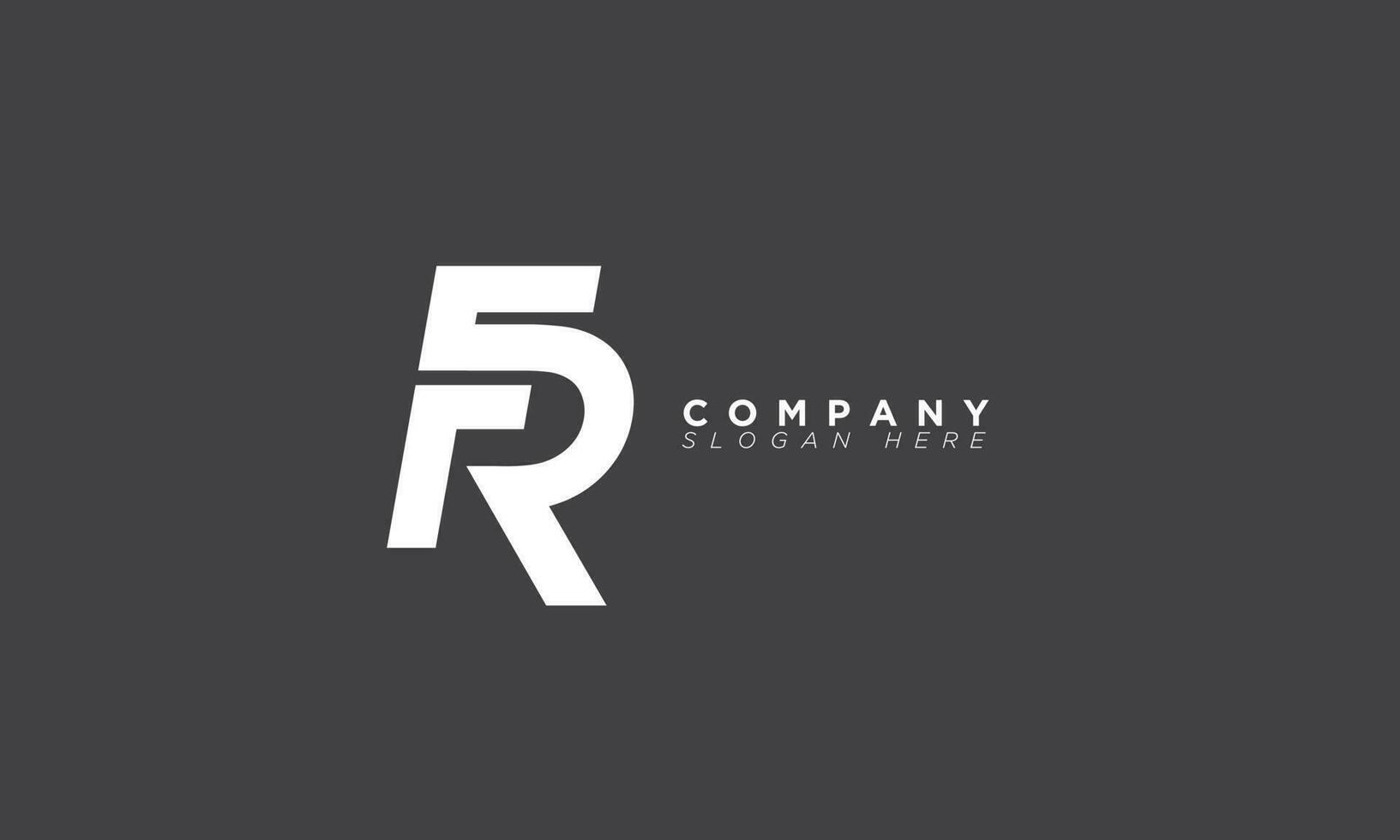 FR Alphabet letters Initials Monogram logo RF, F and R vector