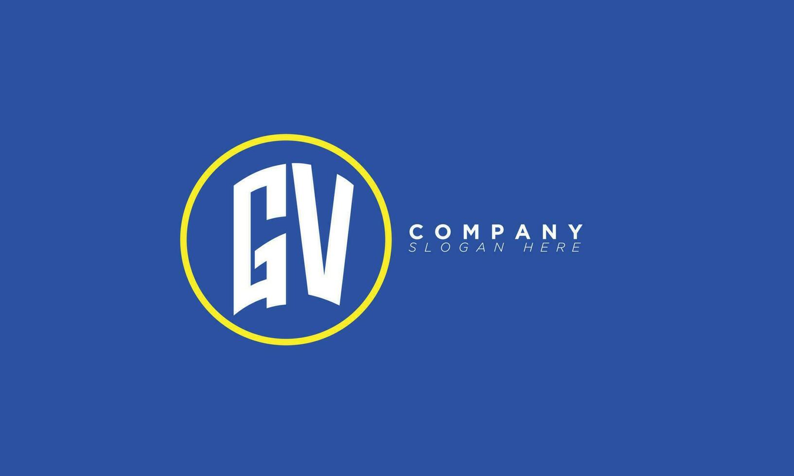 GV Alphabet letters Initials Monogram logo VG, G and V vector