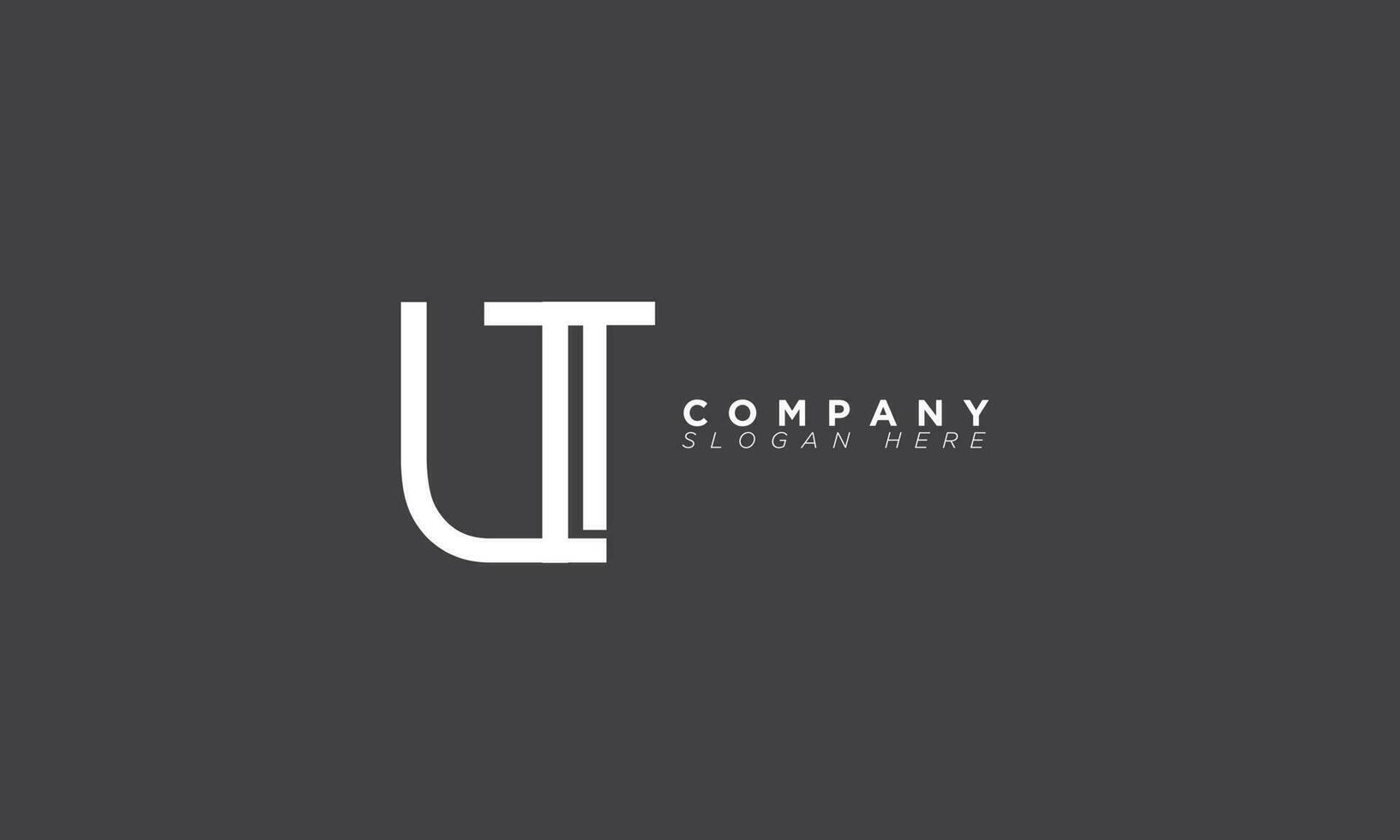 UT Alphabet letters Initials Monogram logo TU, U and T vector
