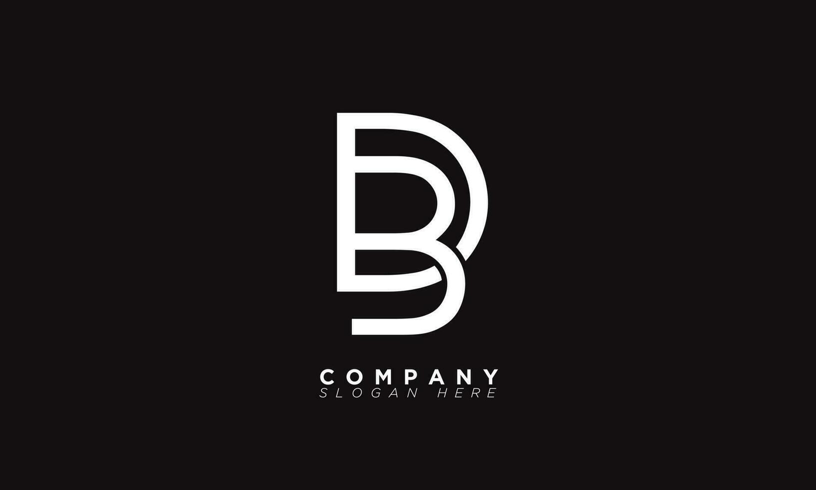 BD Alphabet letters Initials Monogram logo DB, B and D vector