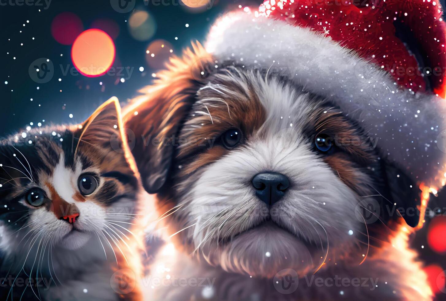Merry christmas puppies stock photo Image of labrador  196015892
