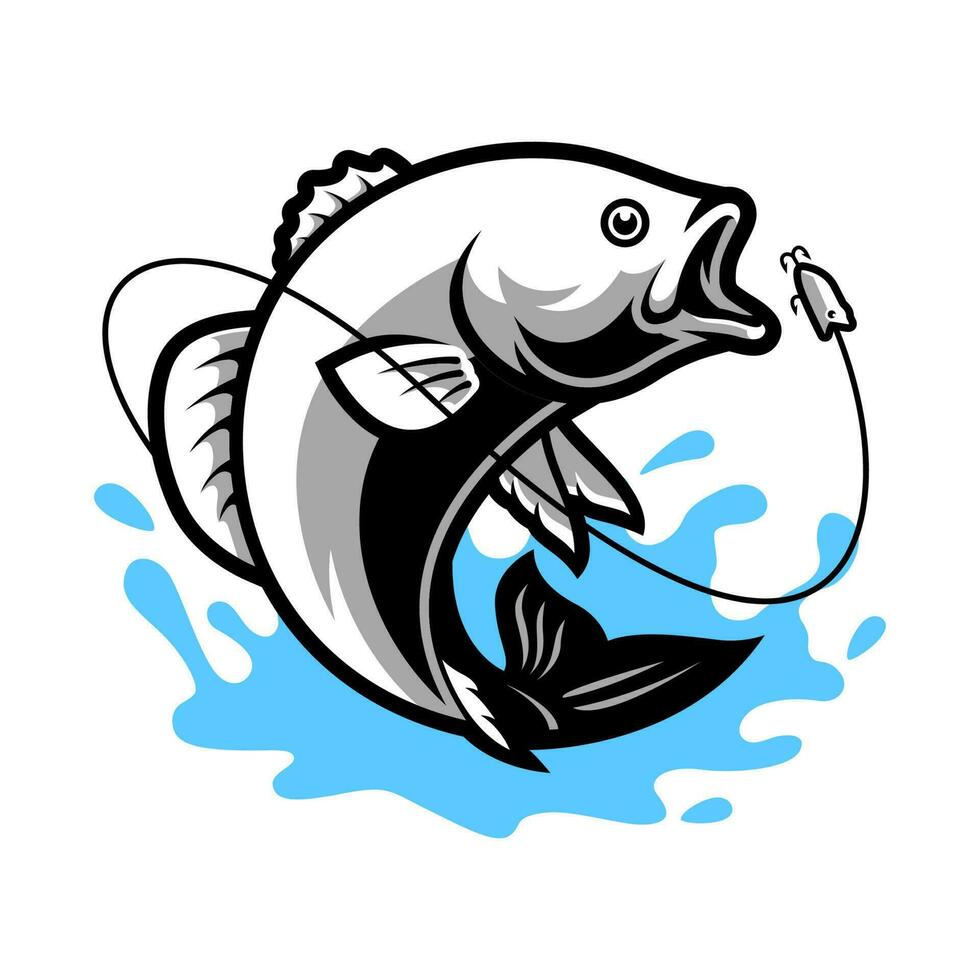 FISHING VECTOR LOGO DESIGN TEMPLATE