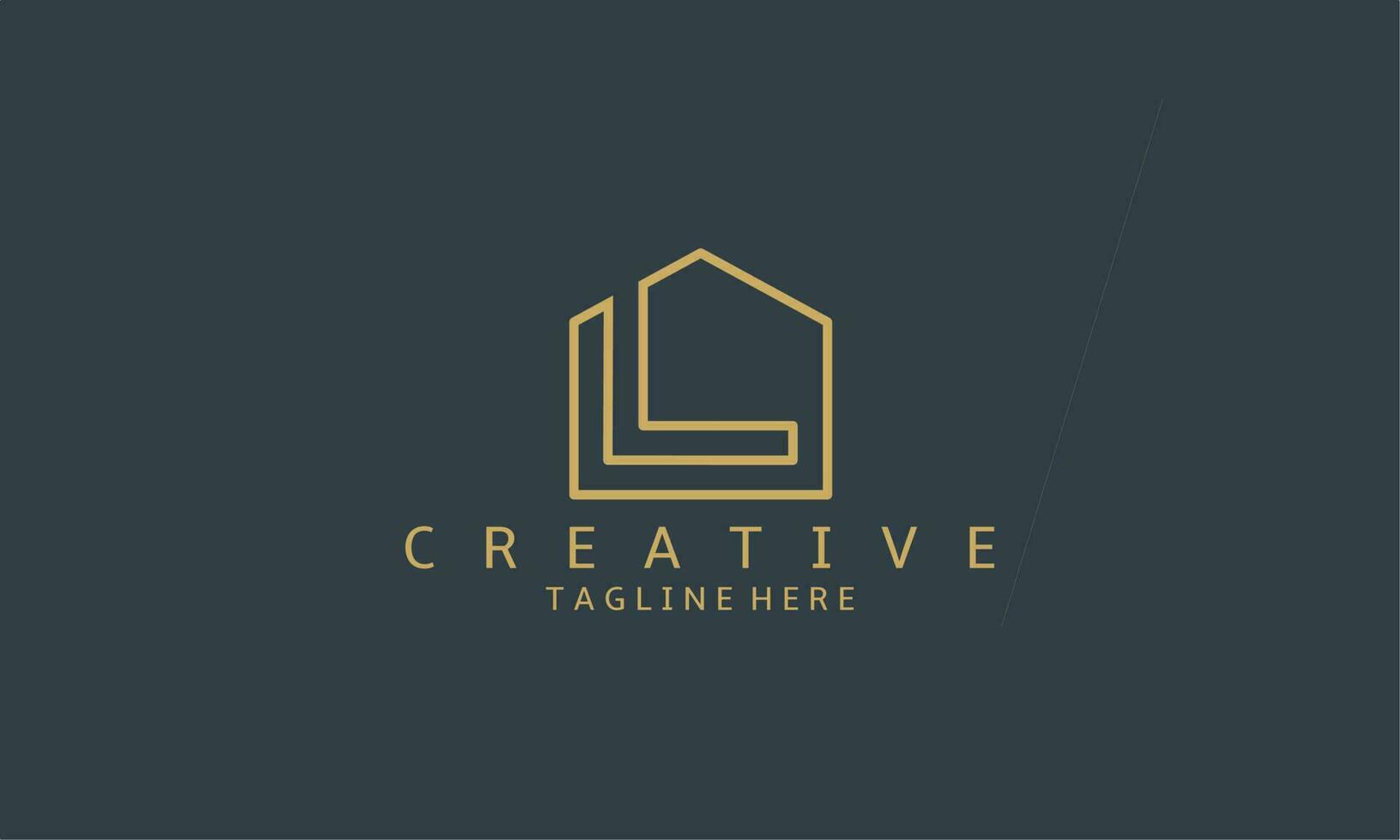 Logo design template. Simple and Elegant L Letter Logo Design. vector