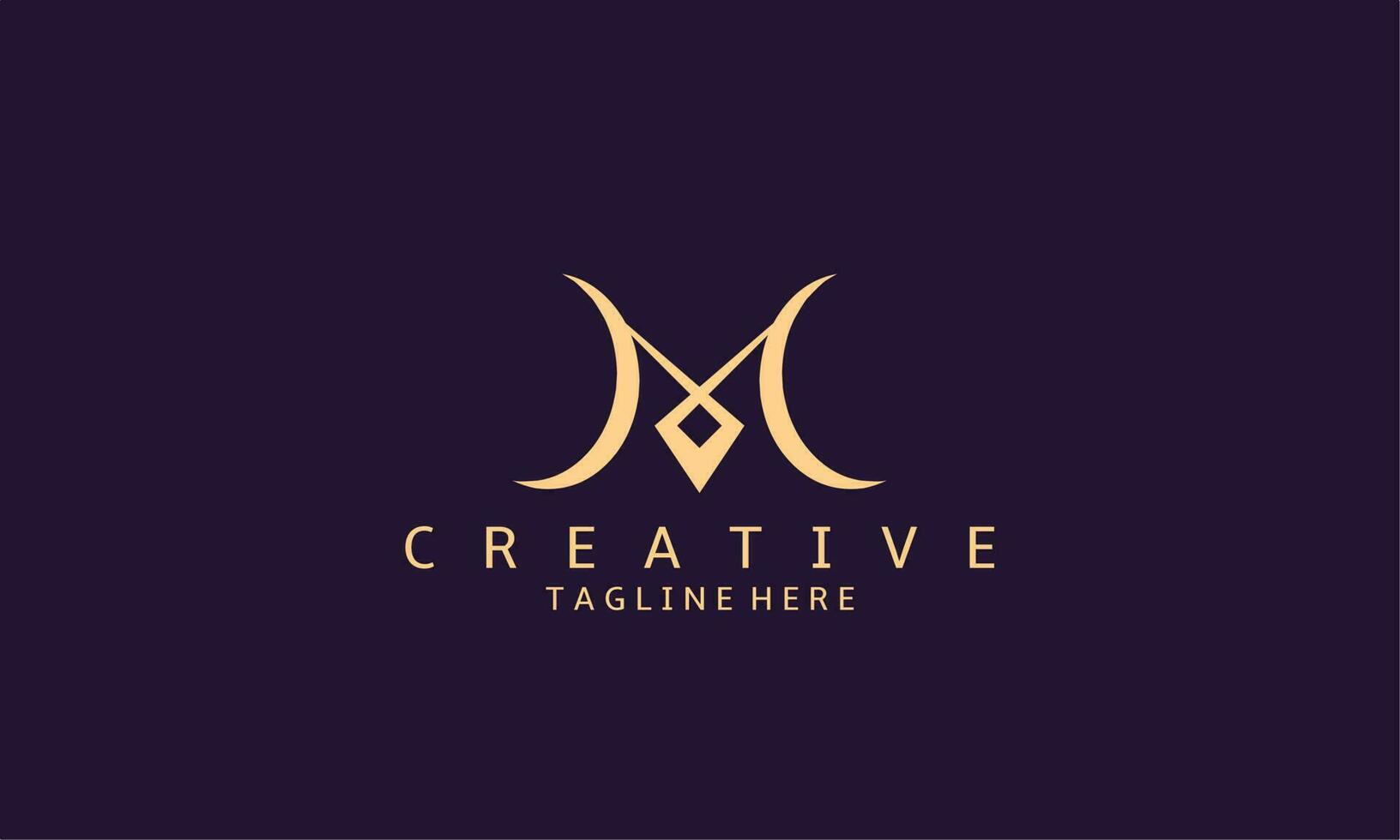 Logo Design Template. Creative Luxury M Letter For Your Business. M Letter Modern Logo vector