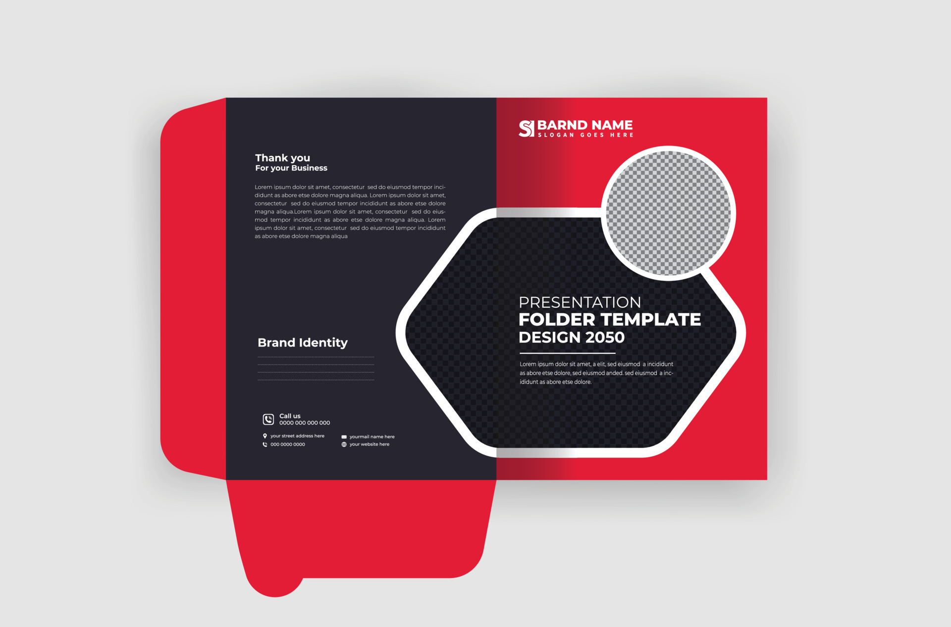 Business presentation File folder design template 23905078 Vector Art Business presentation File folder design template 23905078 Vector Art