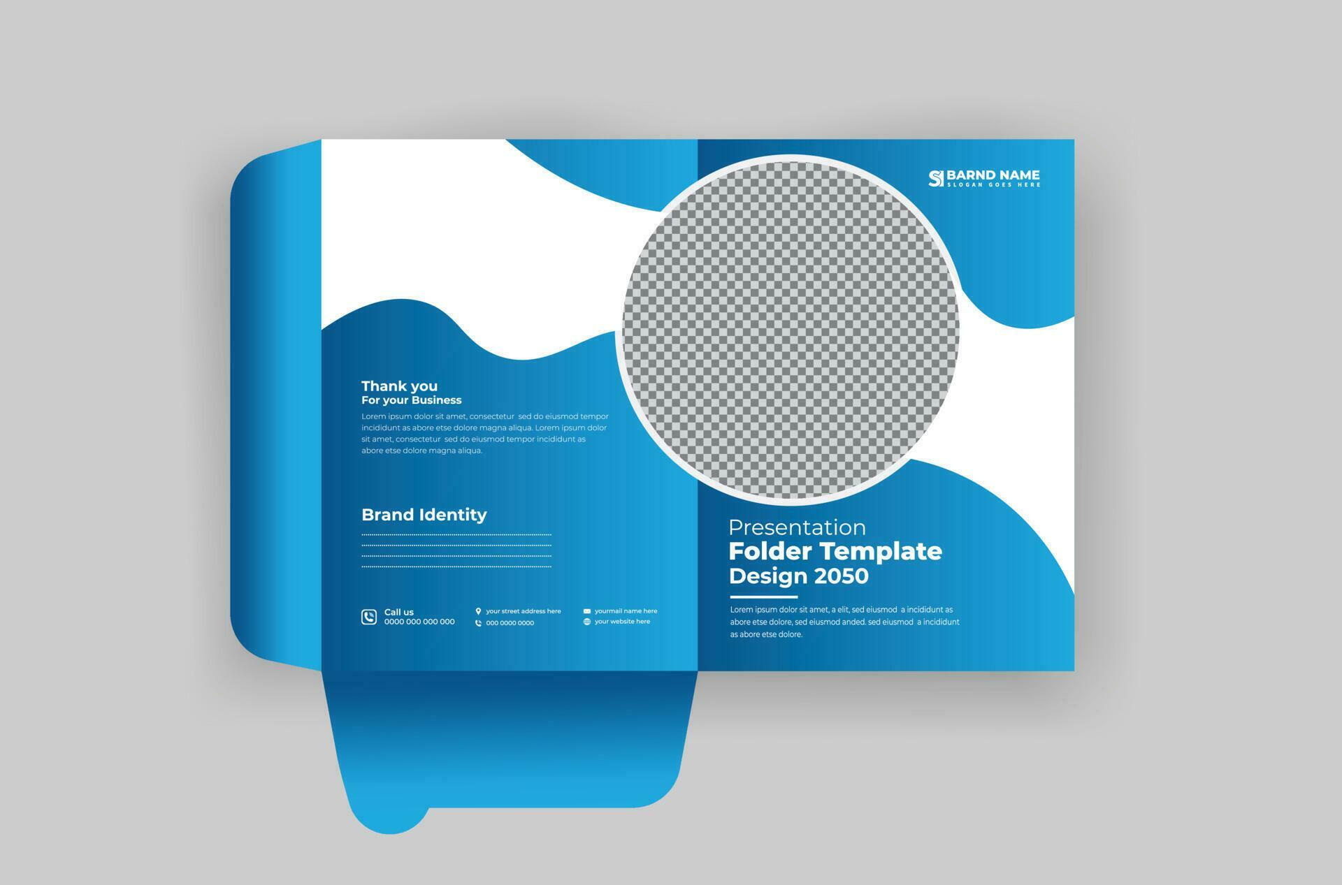 Business presentation File folder design template 23905084 Vector Art