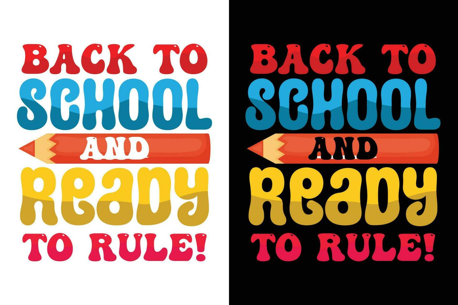 Back to school t-shirt design, 100 days of school, first day, 100-day typography t-shirt, kids t-shirt vector