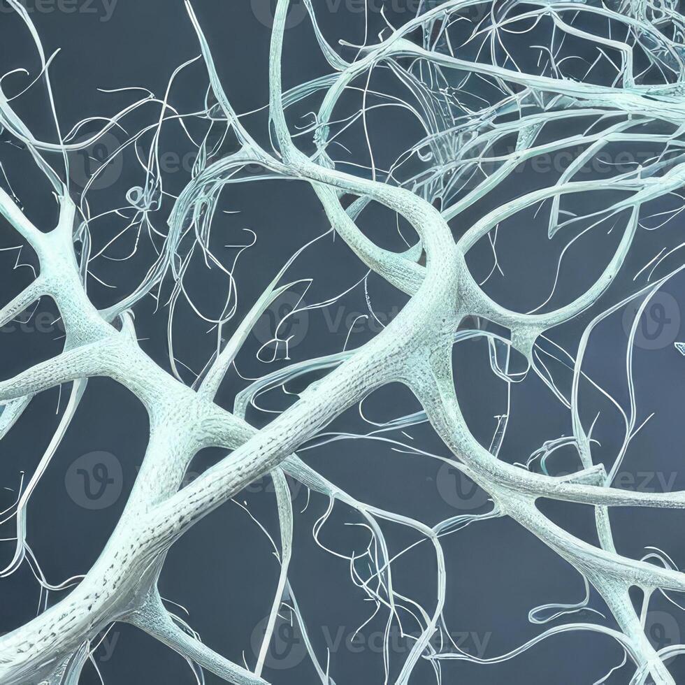 Neuron cell network model. photo
