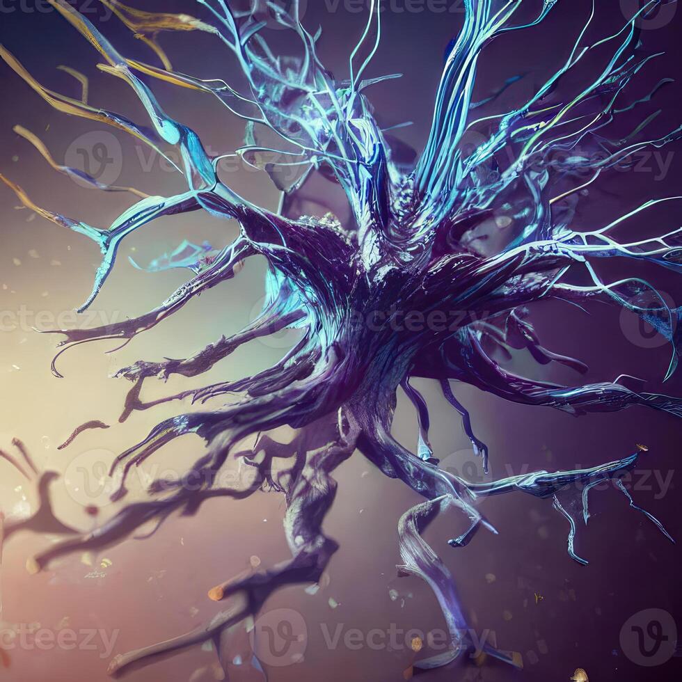 Neuron cell model. photo