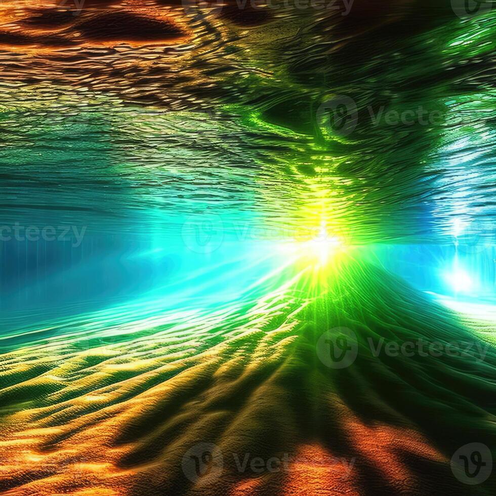 Underwater Colorful Background. generative A photo