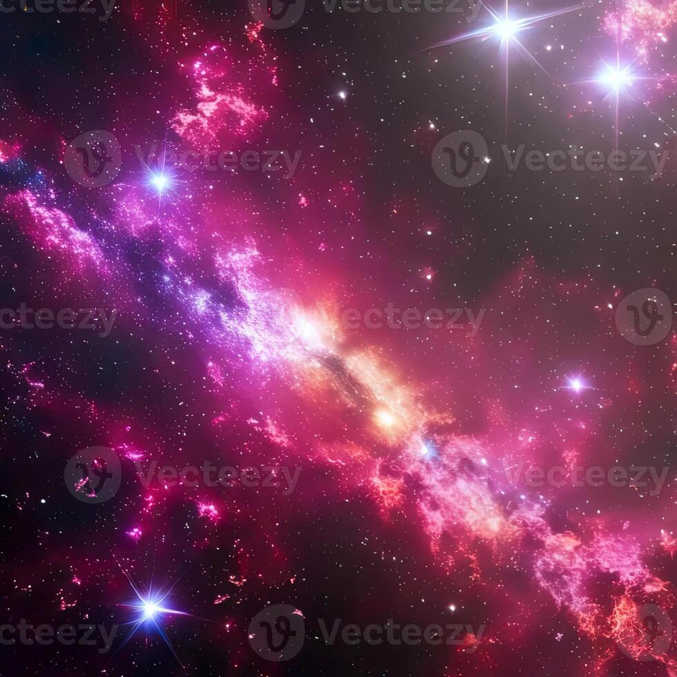 Space background with realistic nebula. photo