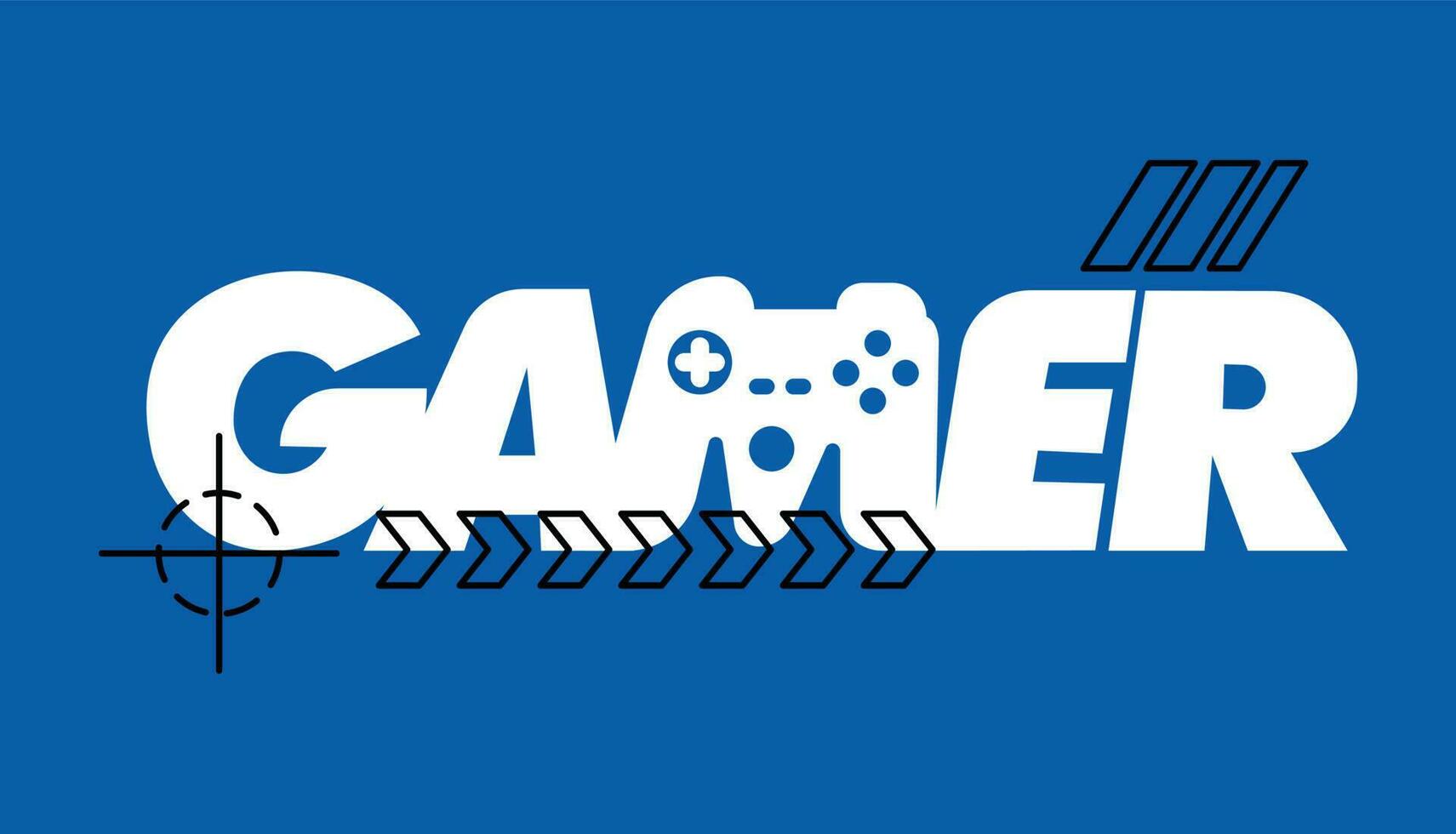 Gamer T Shirt Design vector