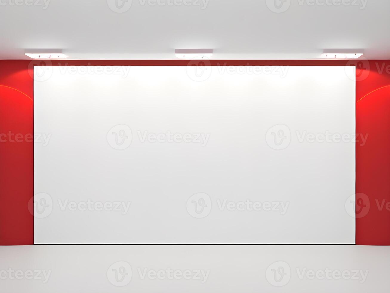 Empty studio room with lights. photo