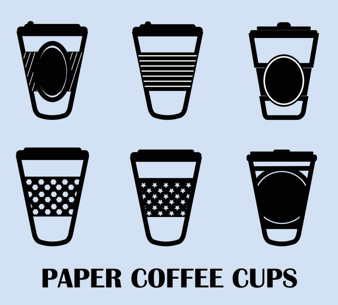 café taza papel transparente vector