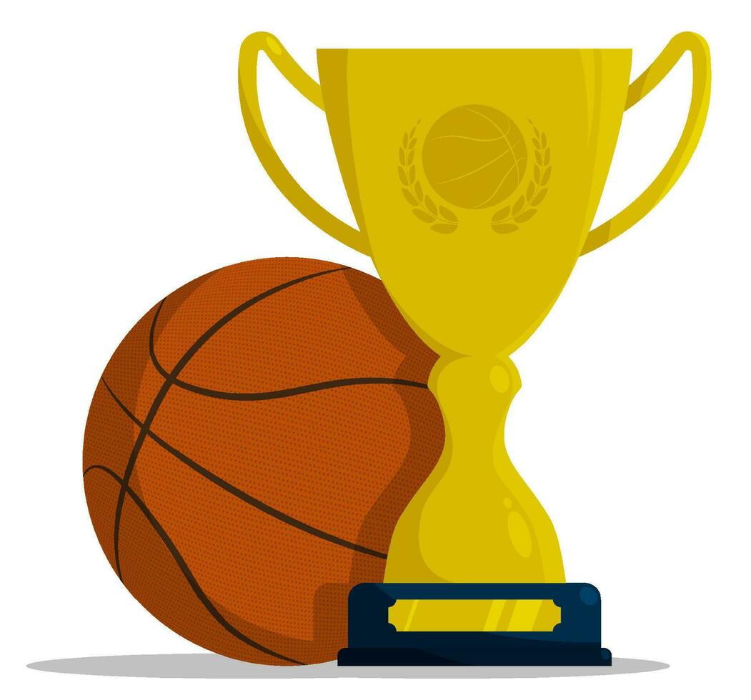 Gold Award Basketball Trophy for Sports Tournaments, Competitions