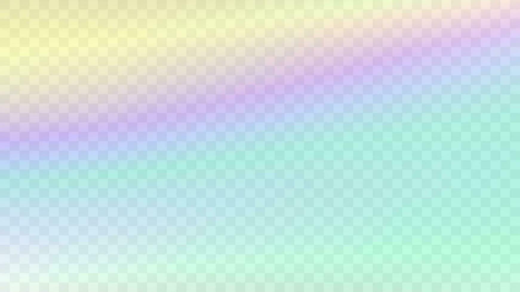 Modern blurred gradient background in trendy retro 90s, 00s style. Y2K aesthetic. Rainbow light prism effect. Hologram reflection. Poster template for social media posts, digital marketing vector