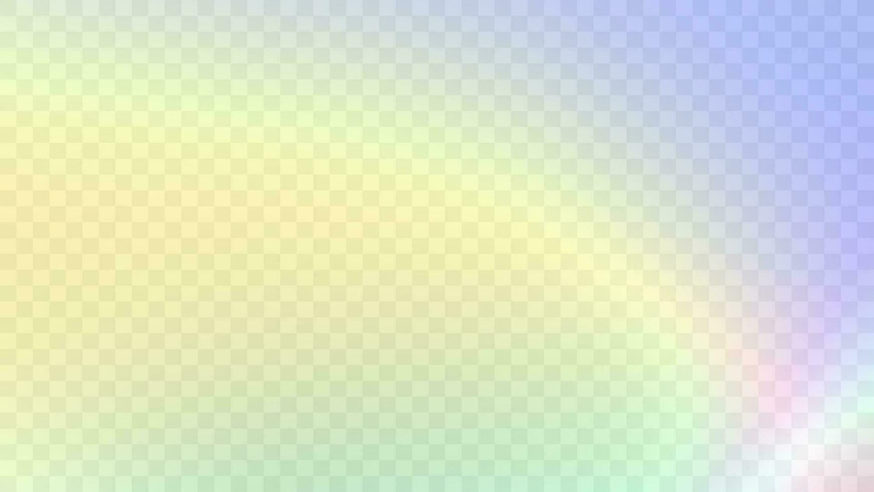 Modern blurred gradient background in trendy retro 90s, 00s style. Y2K aesthetic. Rainbow light prism effect. Hologram reflection. Poster template for social media posts, digital marketing vector
