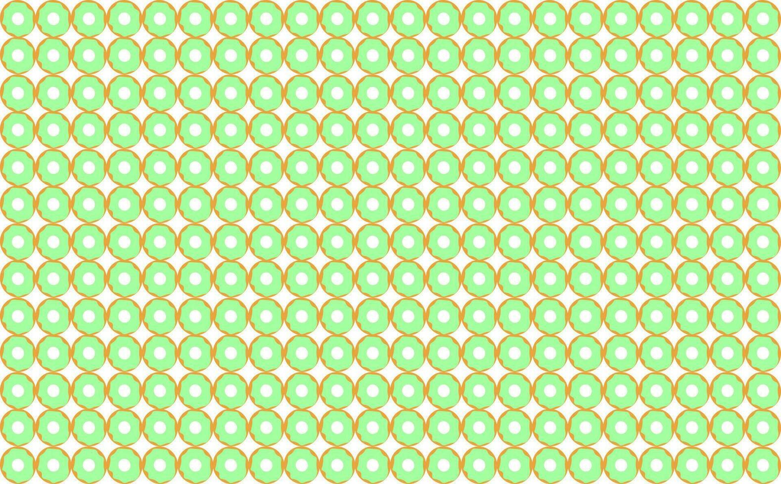 Matcha donut pattern background vector template. Food theme background. Suitable for fabric, print design, and textile.