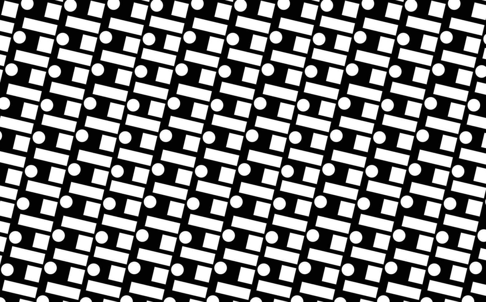 diagonalmente metido rectángulo, círculo, y cuadrado modelo. negro y blanco modelo. adecuado para fondo de pantalla, bandera, tarjeta, cubrir, y tela. vector