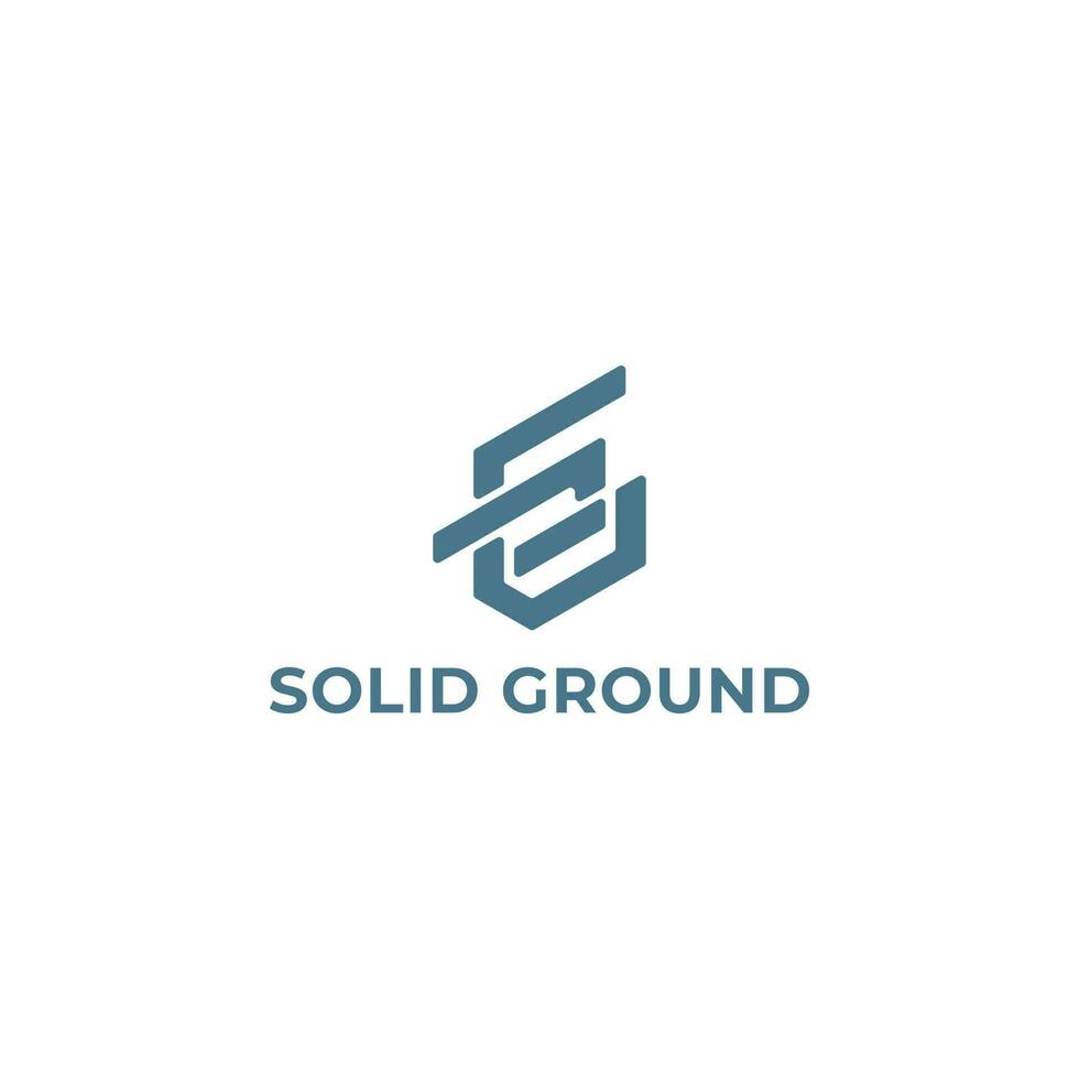 Abstract initial letter SG or GS logo in blue color isolated in white background. SG, GS, S, G Abstract Letters Logo Monogram. Blue Letter SG logo for business consultant logo. vector